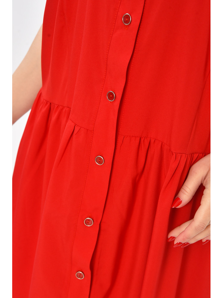 Платье женское полубатальное красного цвета 8313 208751C