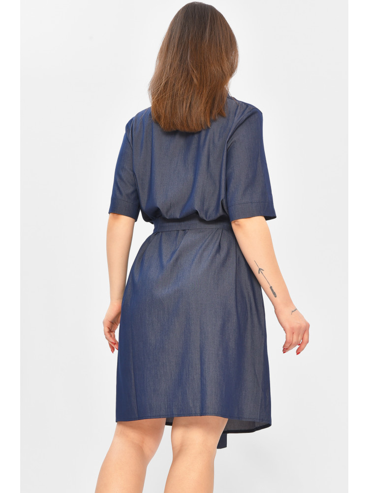 Платье женское однотонное тёмно-синего цвета 8243 208753C