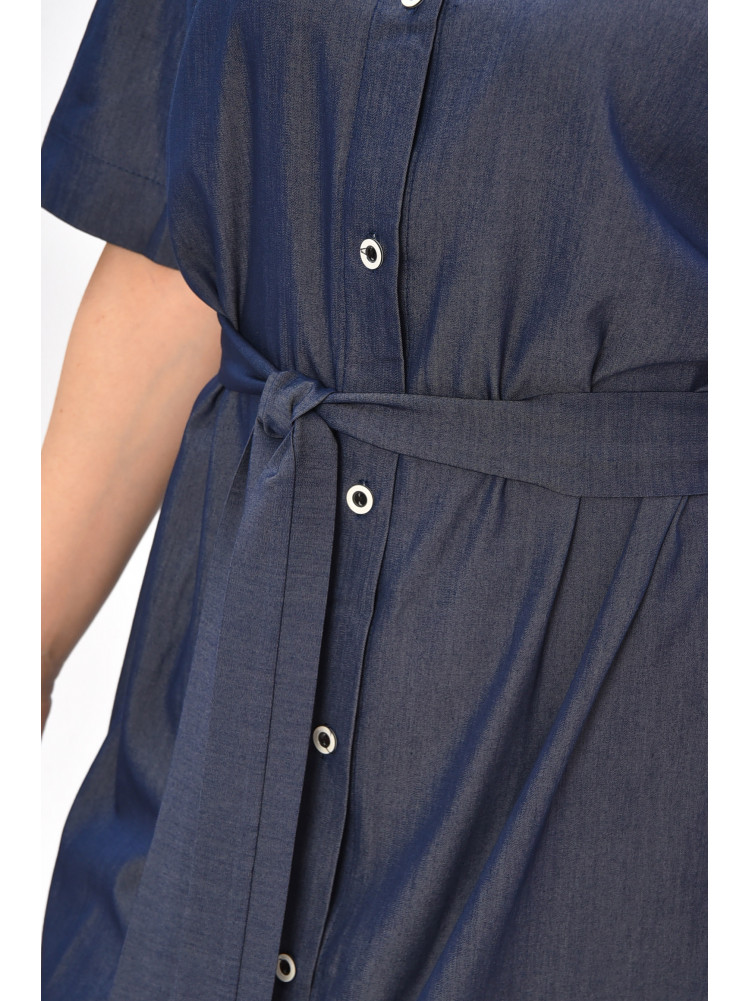 Платье женское однотонное тёмно-синего цвета 8243 208753C