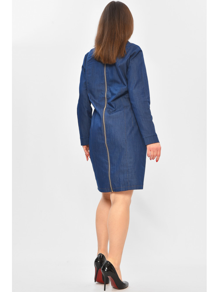 Сукня жіноча однотонна темно-синього кольору 4568 208754C