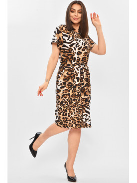 Сукня жіноча чорного кольору з принтом 8187 208755C Сукня жіноча чорного кольору з принтом 8187 208755C