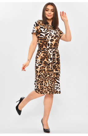 Платье женское черного цвета с принтом 8187 208755C