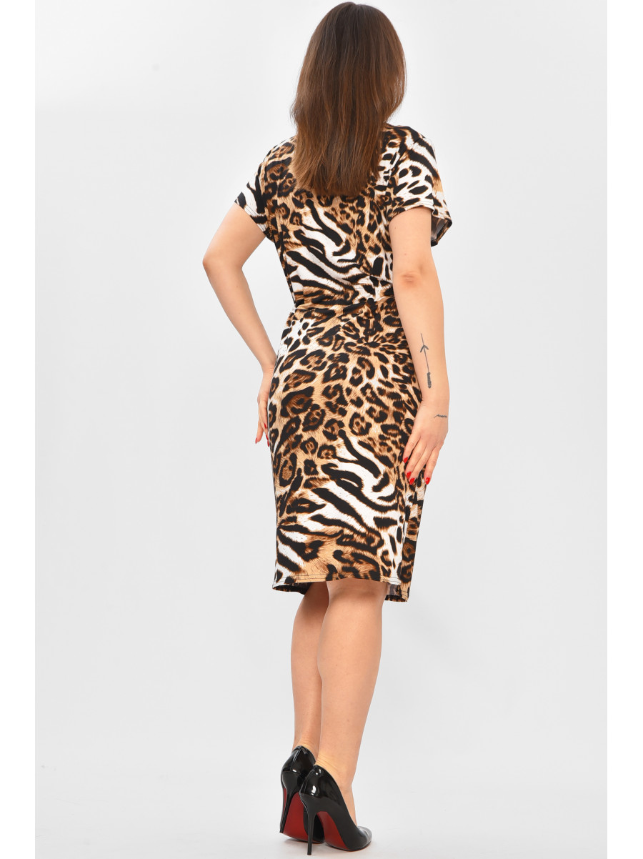 Платье женское черного цвета с принтом 8187 208755C