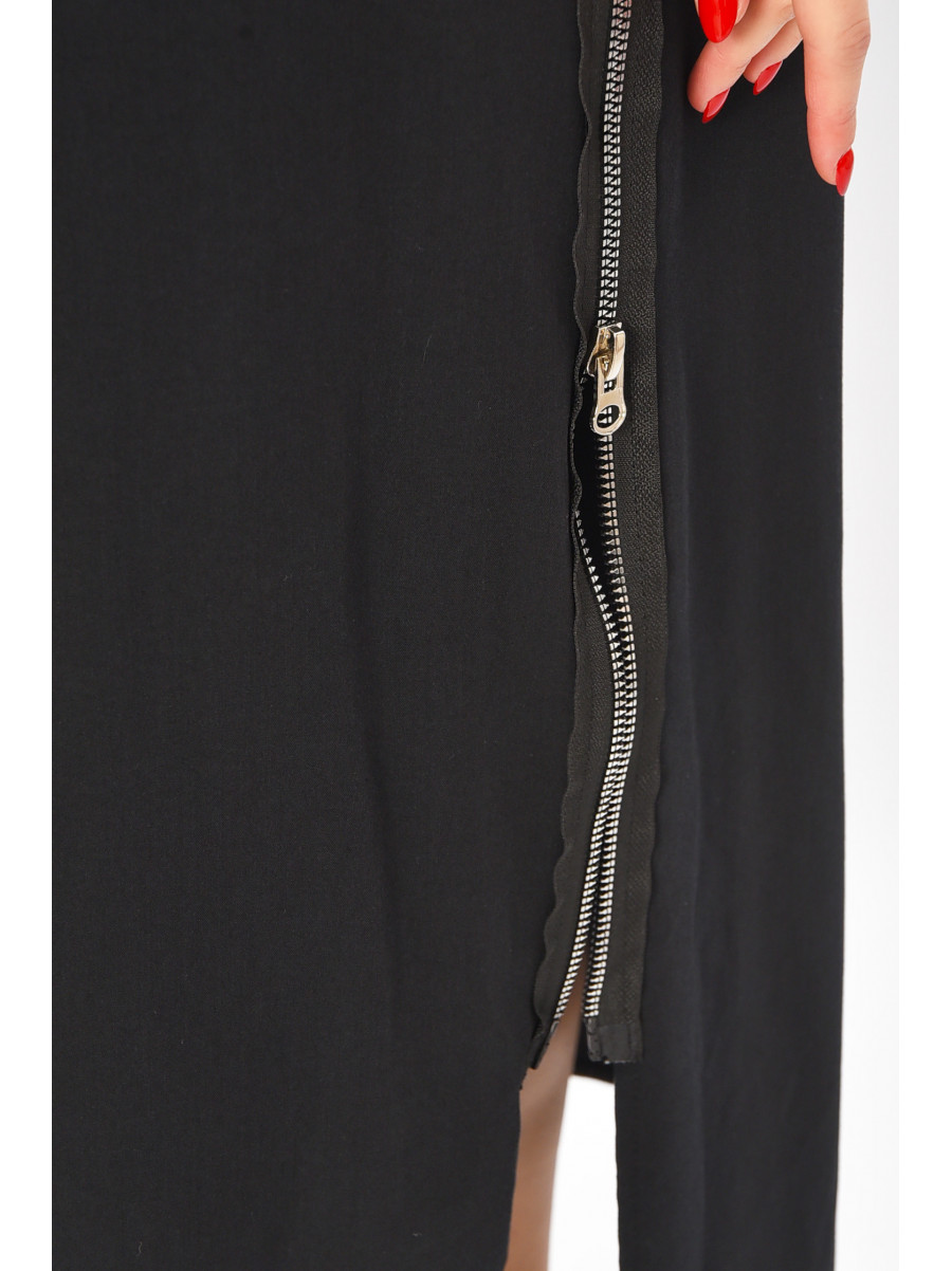 Платье женское однотонное черного цвета 208756C