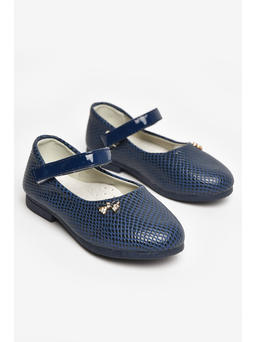 Туфли для девочки темно-синего цвета 788-7 208766C