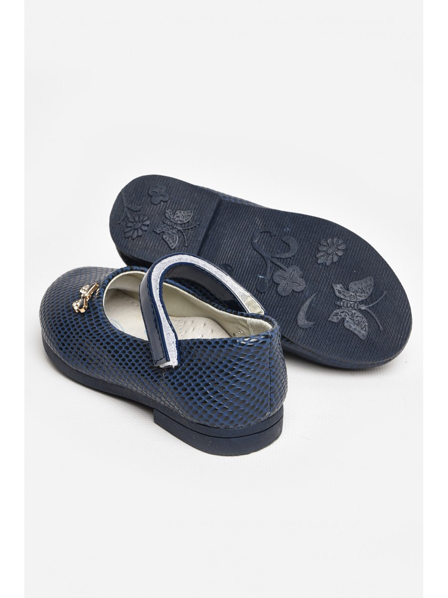 Туфли для девочки темно-синего цвета 788-7 208766C