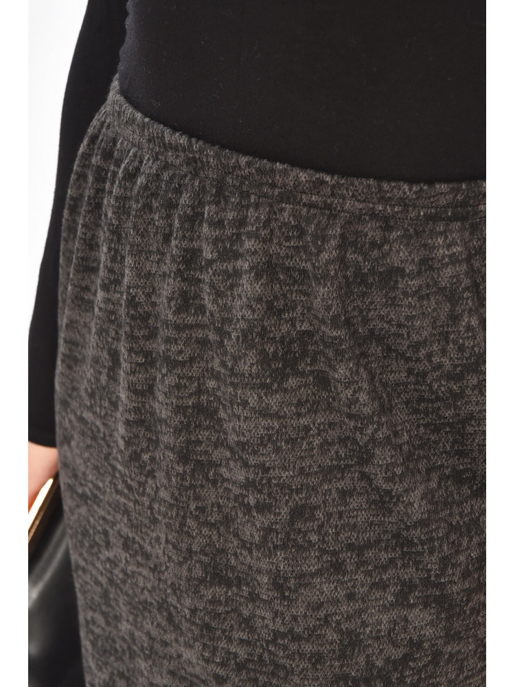 Спідниця жіноча однотонна темно-сірого кольору 208769C