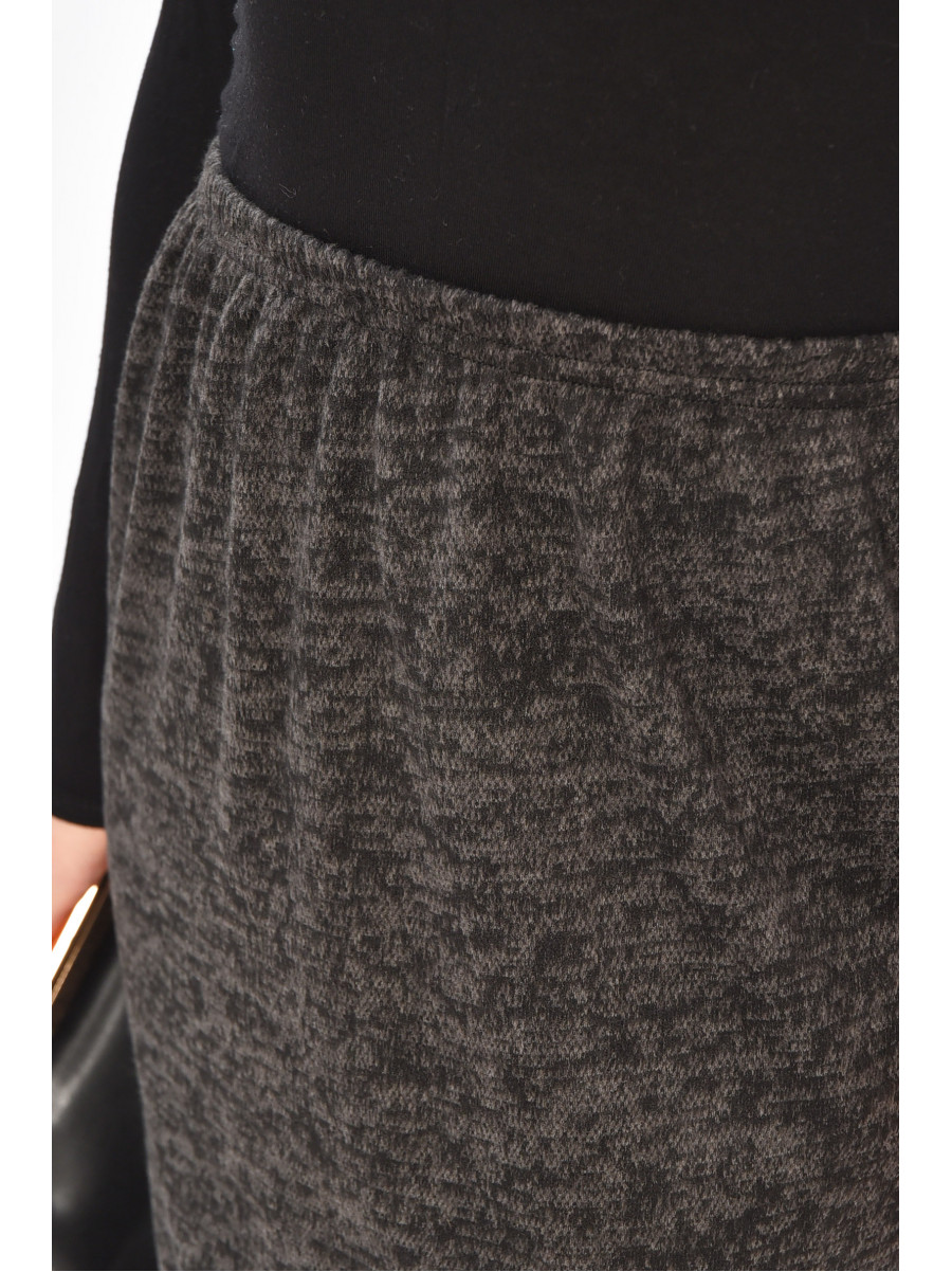 Спідниця жіноча однотонна темно-сірого кольору 208769C