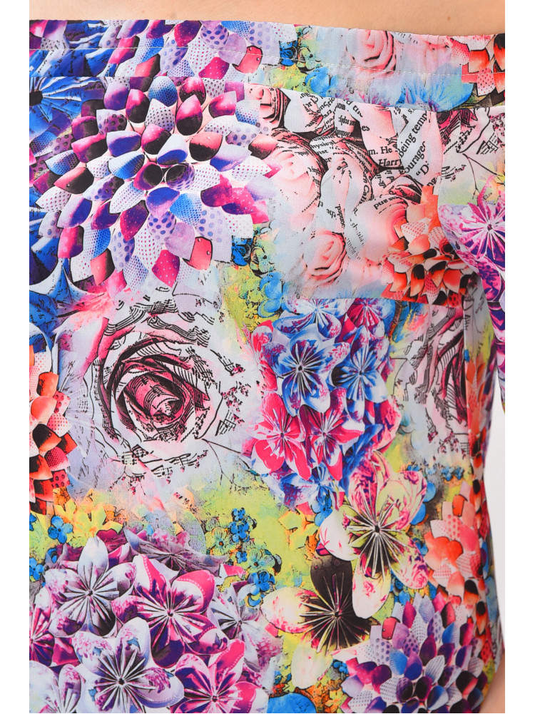 Платье женское белого цвета с принтом 208771C