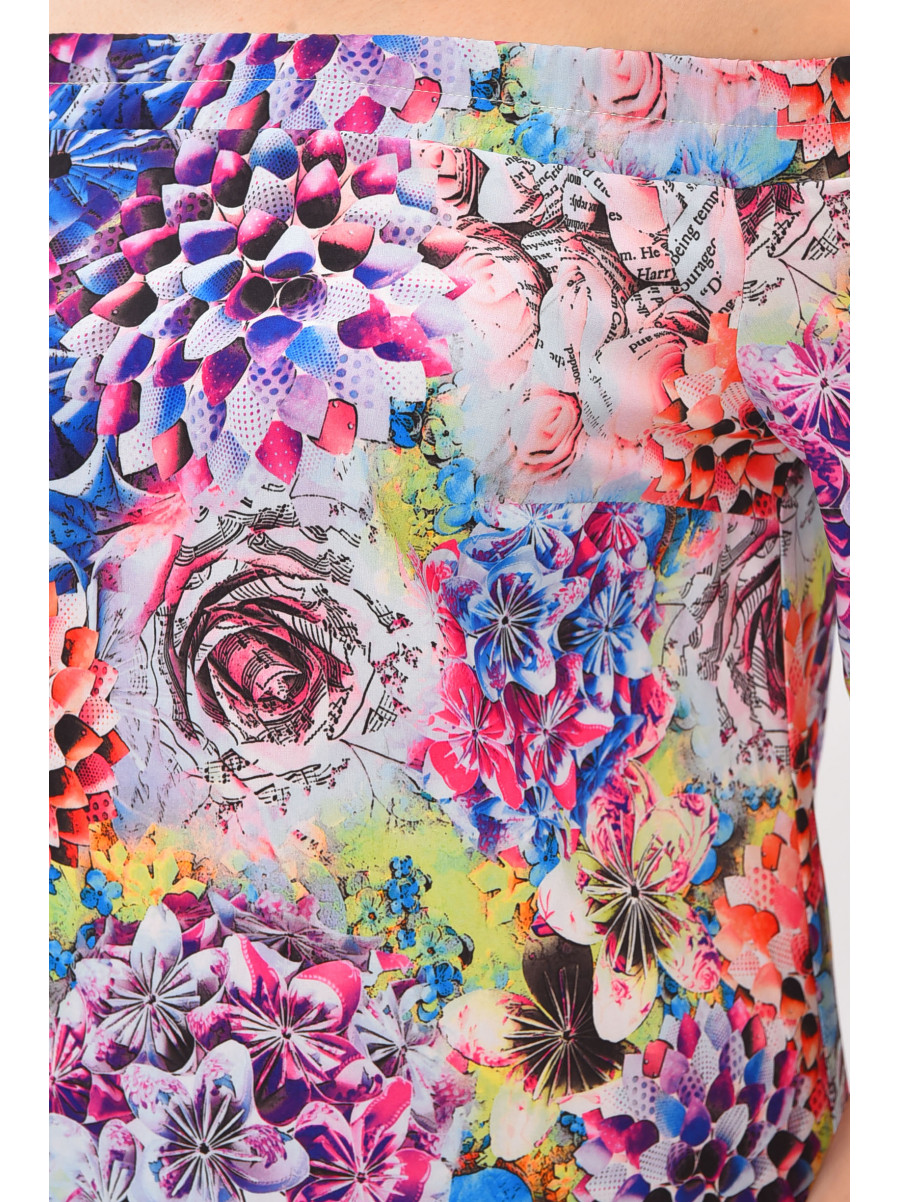 Платье женское белого цвета с принтом 208771C