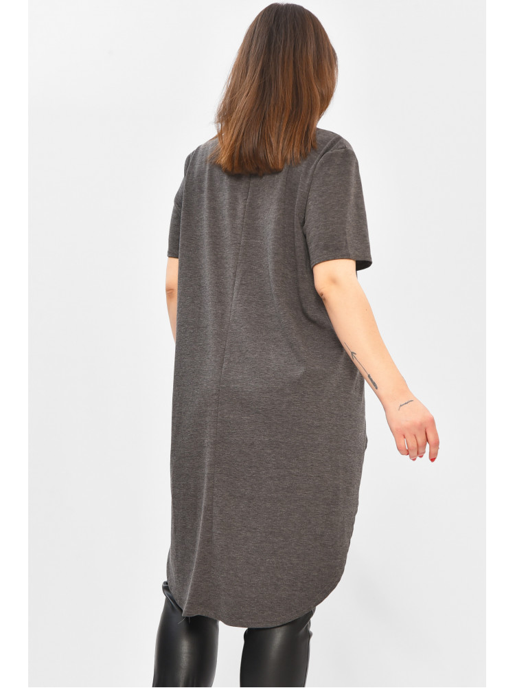 Кофта жіноча однотонна темно-сірого кольору 208772C