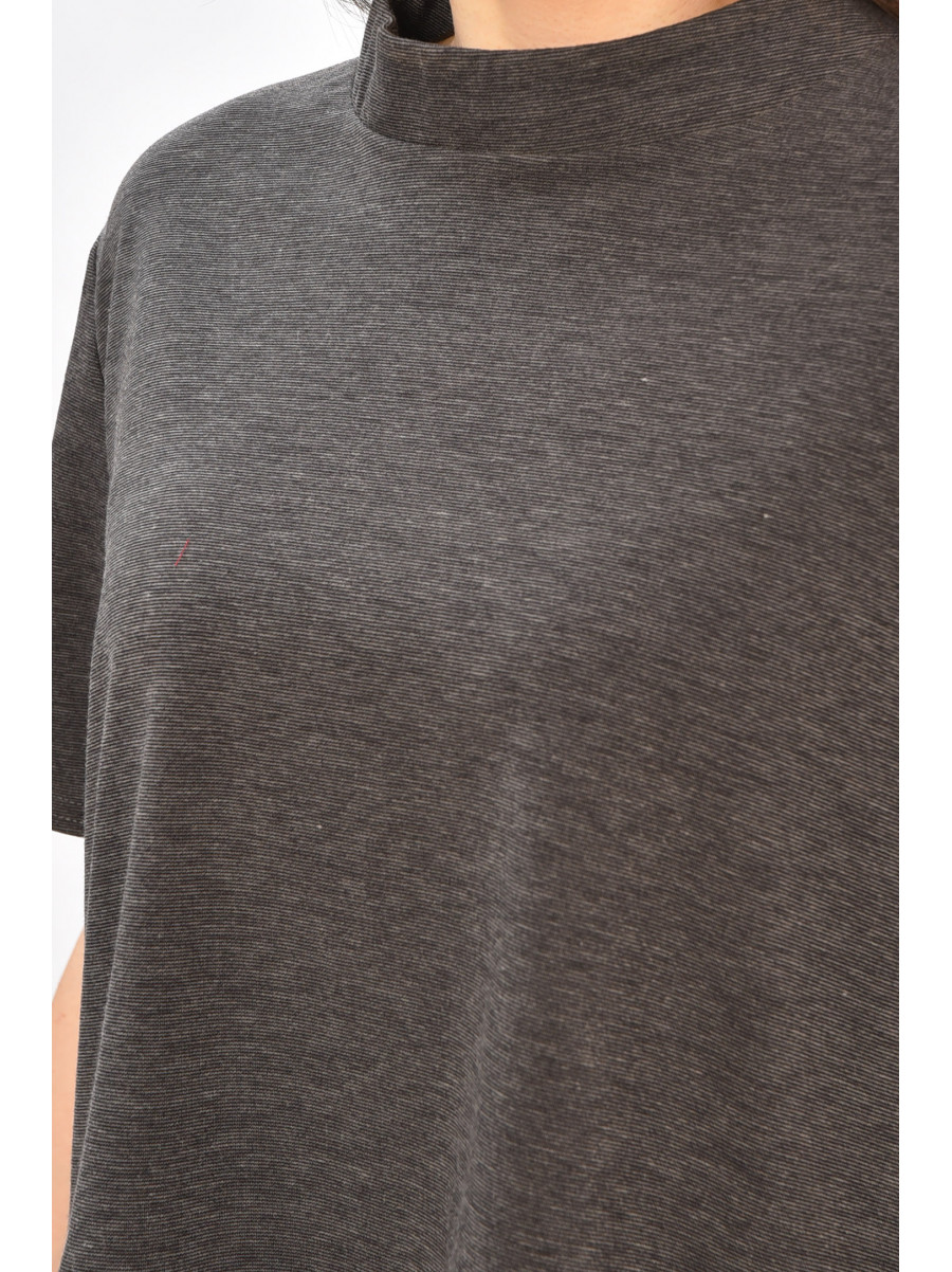 Кофта жіноча однотонна темно-сірого кольору 208772C