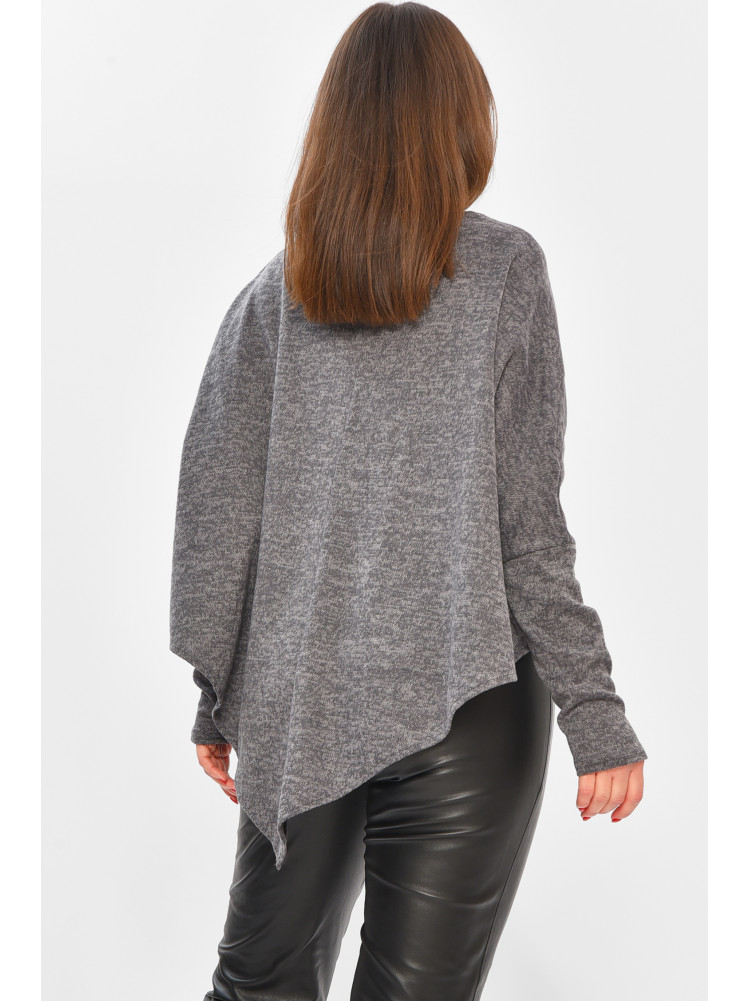 Кофта жіноча напівбатальна темно-сірого кольору 8288 208773C