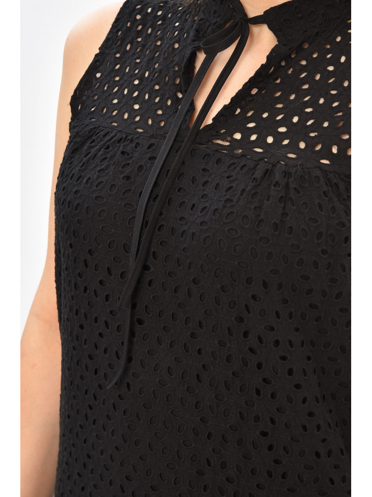 Сарафан женский однотонный черного цвета 208775C