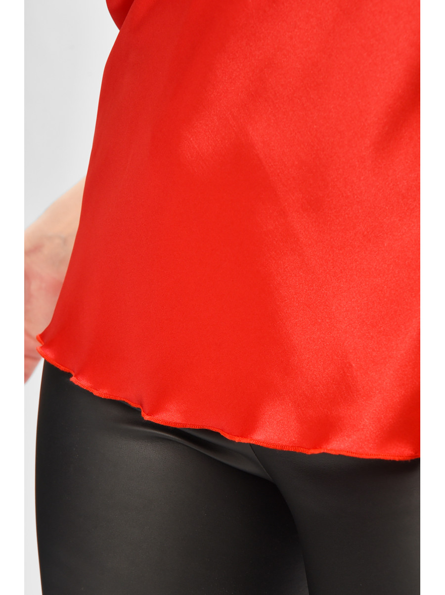 Майка женская однотонная красного цвета 208777C