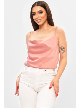 Майка жіноча однотонна рожевого кольору 208779C