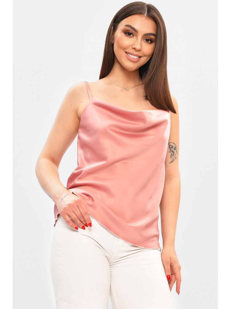 Майка женская однотонная розового цвета 208779C