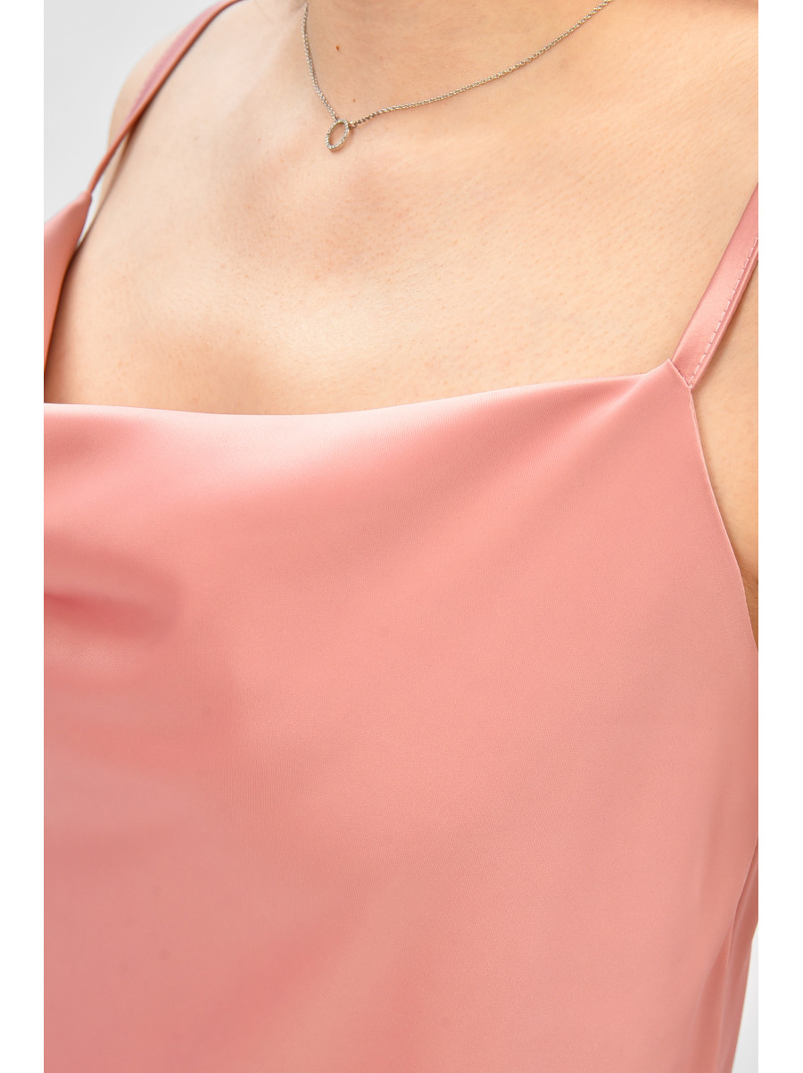 Майка женская однотонная розового цвета 208779C