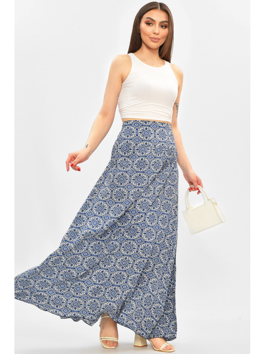 Юбка женская белого цвета с принтом 8124 208781C