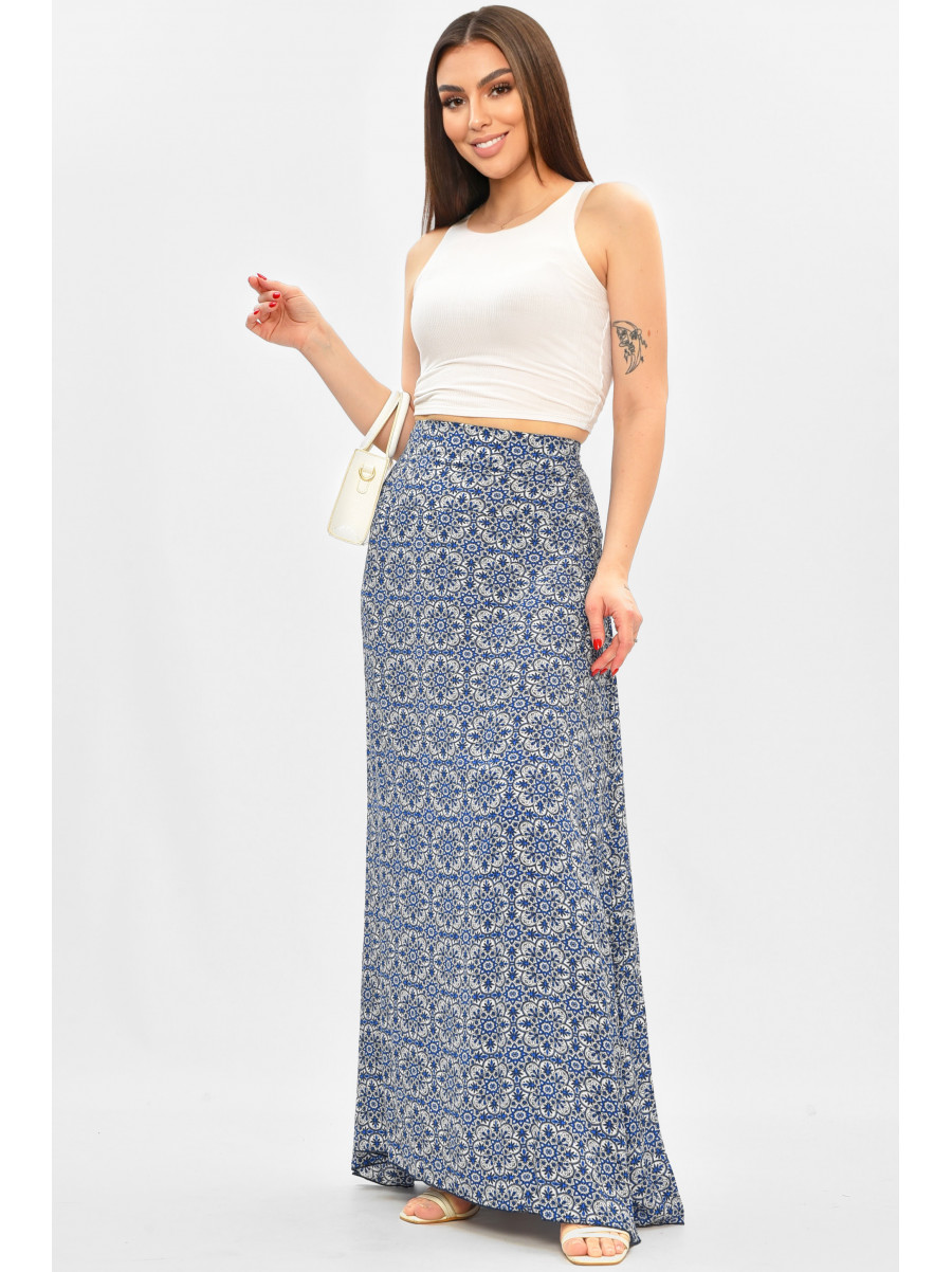 Юбка женская белого цвета с принтом 8124 208781C