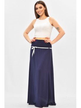 Спідниця жіноча однотонна темно-синього кольору 208782C