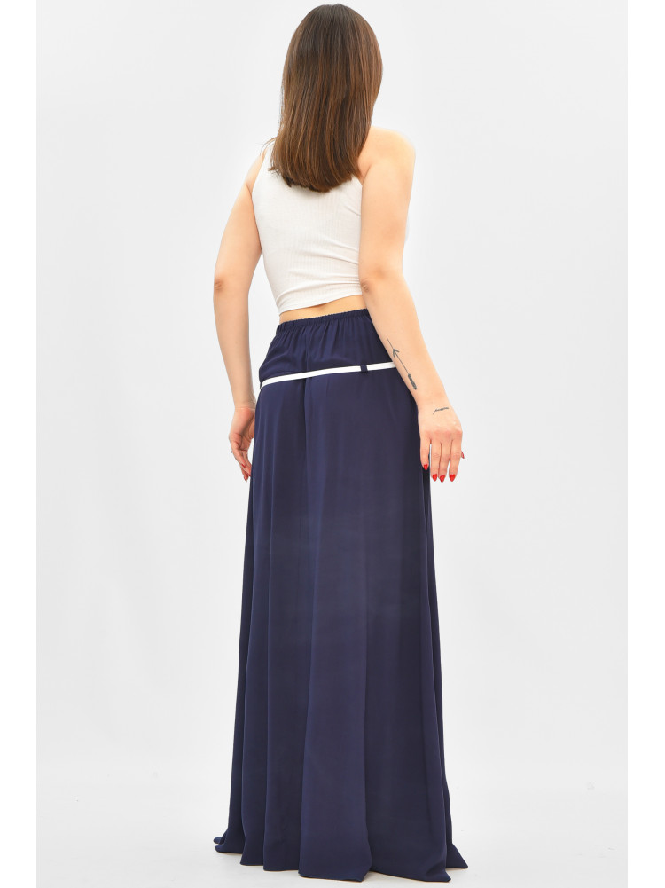 Юбка женская однотонная тёмно-синего цвета 208782C