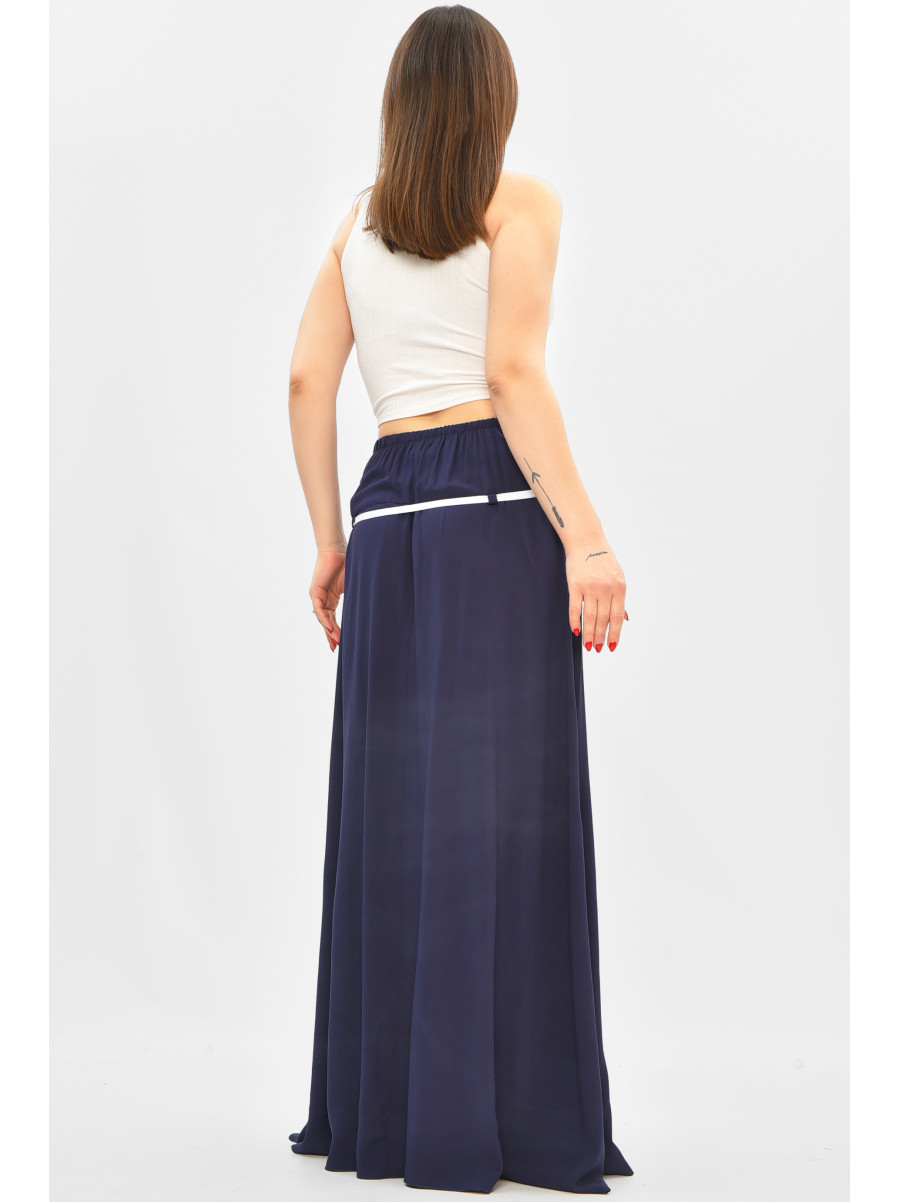 Юбка женская однотонная тёмно-синего цвета 208782C
