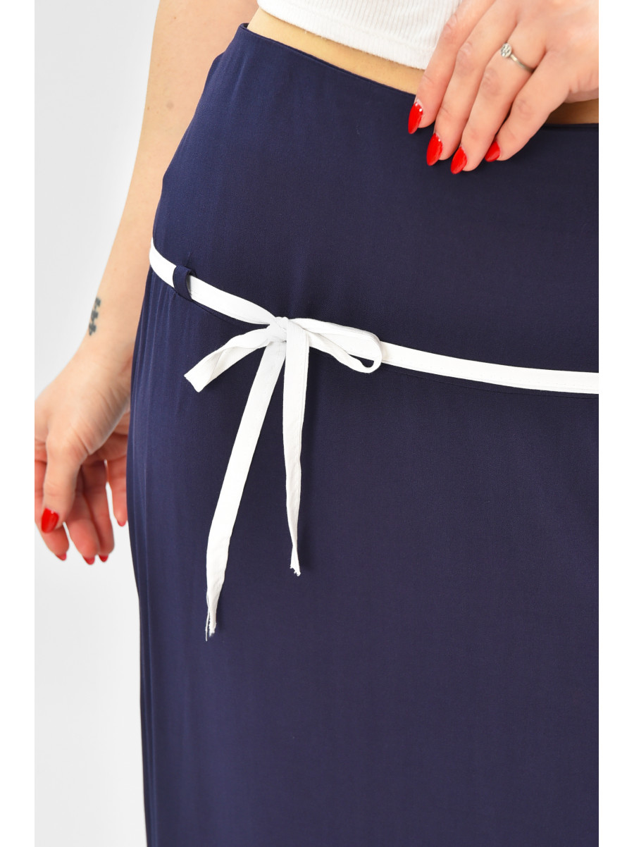 Юбка женская однотонная тёмно-синего цвета 208782C