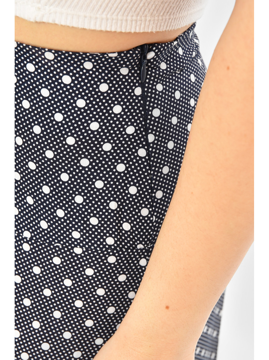 Юбка женская тёмно-синего цвета с принтом 8183 208783C