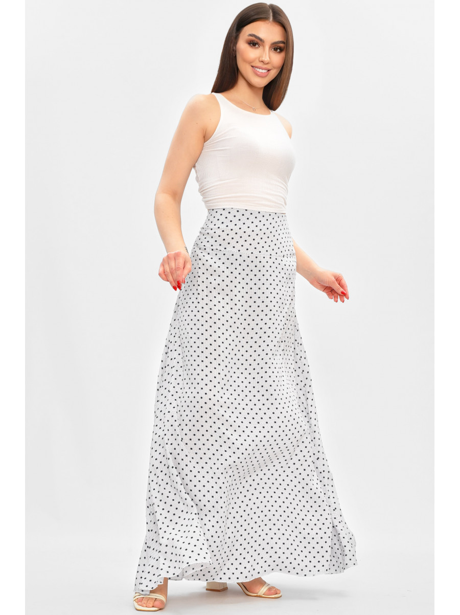 Юбка женская белого цвета с принтом 8183 208784C