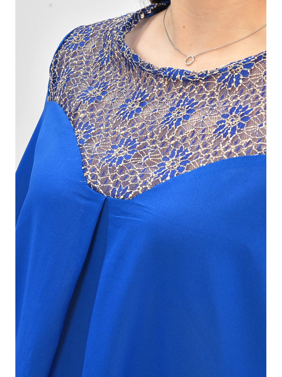 Блуза женская синего цвета с принтом 8418 208786C