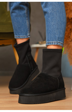 Уггі жіночі на хутрі чорного кольору 1705-1 208793C Уггі жіночі на хутрі чорного кольору 1705-1 208793C