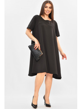 Платье женское полубатальное черного цвета 8385 208794C