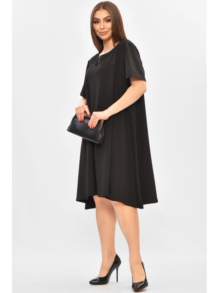 Платье женское полубатальное черного цвета 8385 208794C