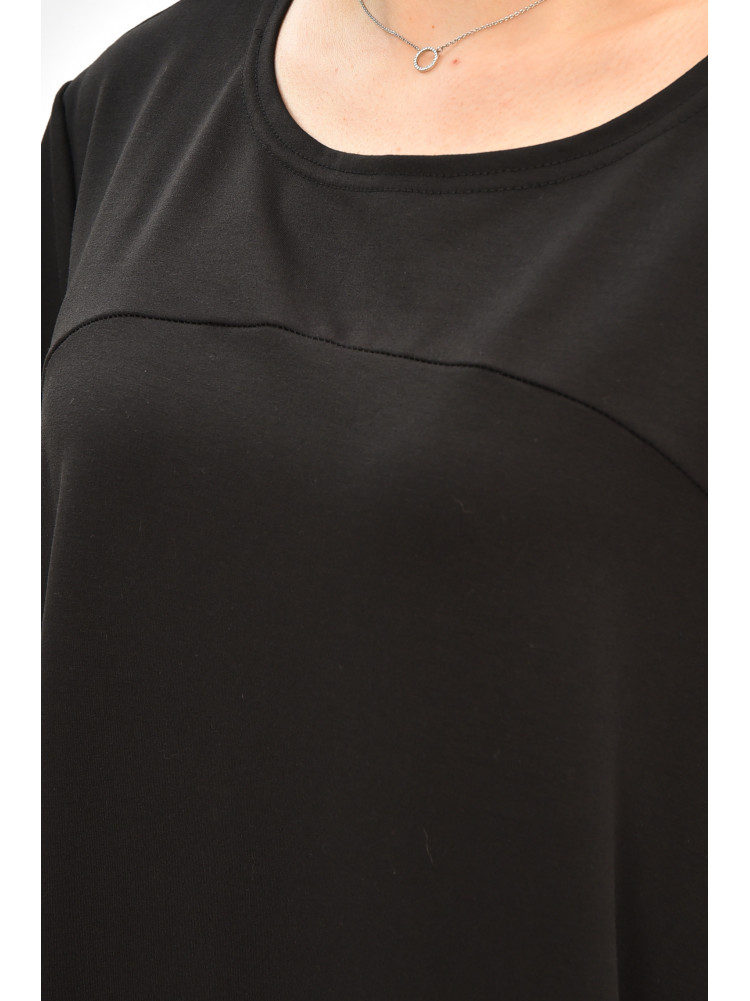 Платье женское полубатальное черного цвета 8385 208794C