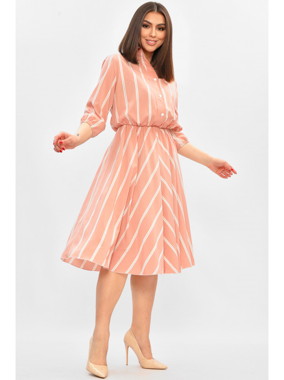 Платье женское розового цвета с принтом 8362 208798C