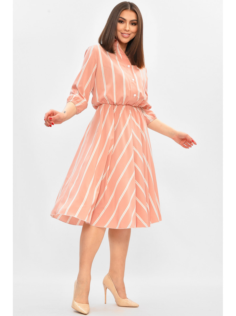 Платье женское розового цвета с принтом 8362 208798C