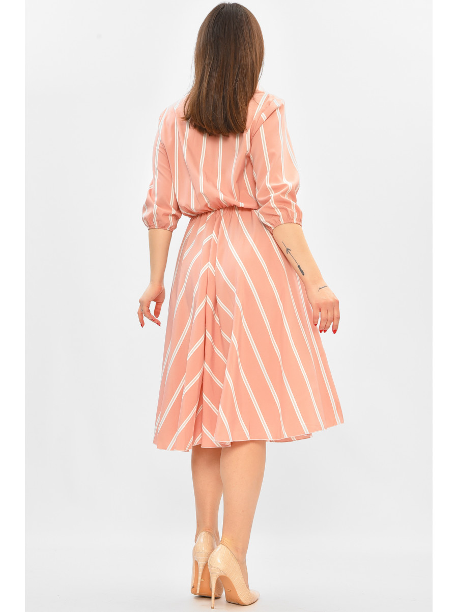 Платье женское розового цвета с принтом 8362 208798C