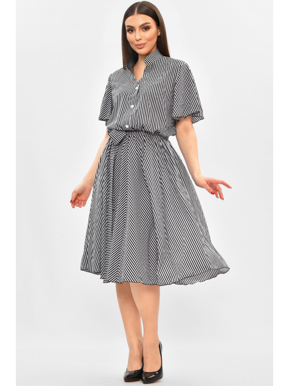 Платье женское белого цвета с принтом 8371 208799C