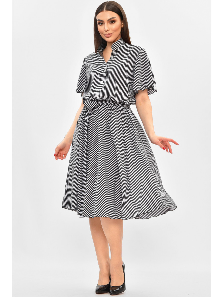 Платье женское белого цвета с принтом 8371 208799C