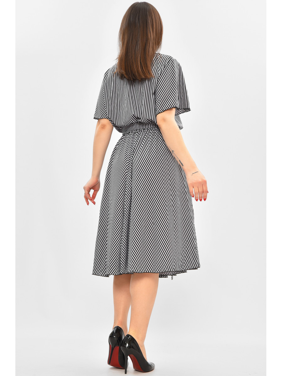 Платье женское белого цвета с принтом 8371 208799C