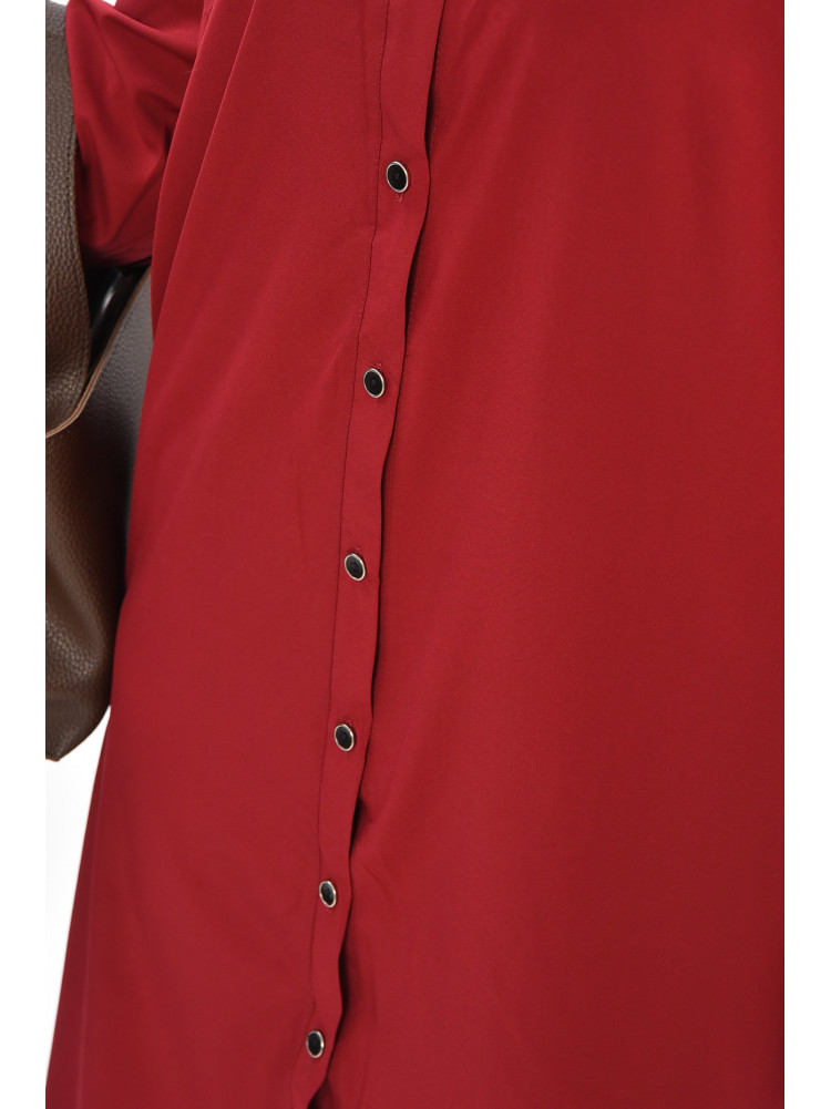 Платье женское полубатальное бордового цвета 8244 208800C