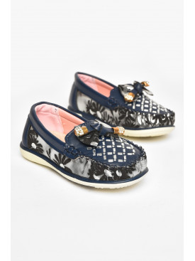 Мокасини дитячі для дівчинки темно-синього кольору 112-7 208802C Мокасини дитячі для дівчинки темно-синього кольору 112-7 208802C