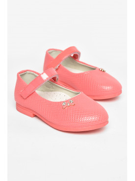 Туфли для девочки кораллового цвета 788-2 208806C Туфли для девочки кораллового цвета 788-2 208806C