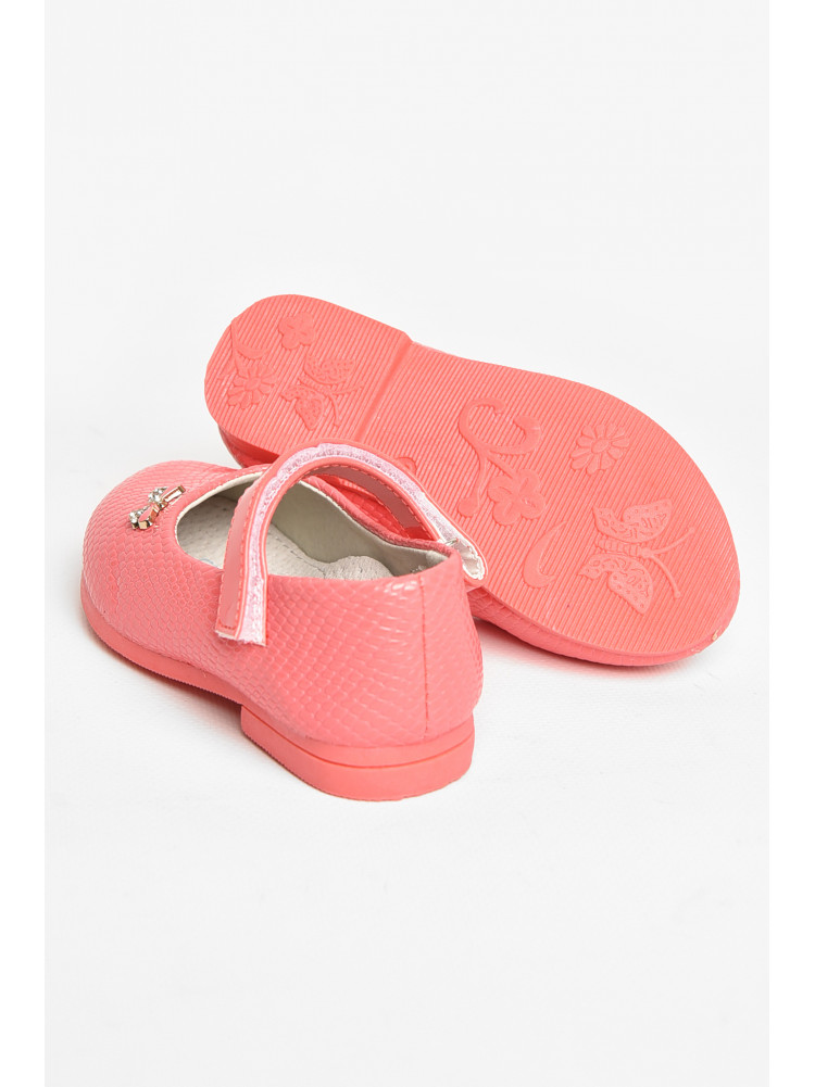 Туфли для девочки кораллового цвета 788-2 208806C