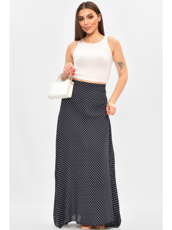 Юбка женская тёмно-синего цвета с принтом 8124 208811C