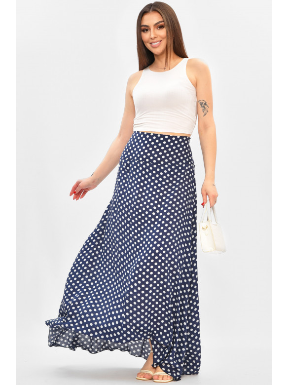 Юбка женская тёмно-синего цвета с принтом 8124 208813C