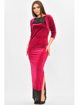 Платье женское бордового цвета 8222 208818C