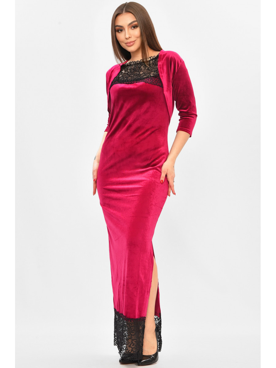 Платье женское бордового цвета 8222 208818C