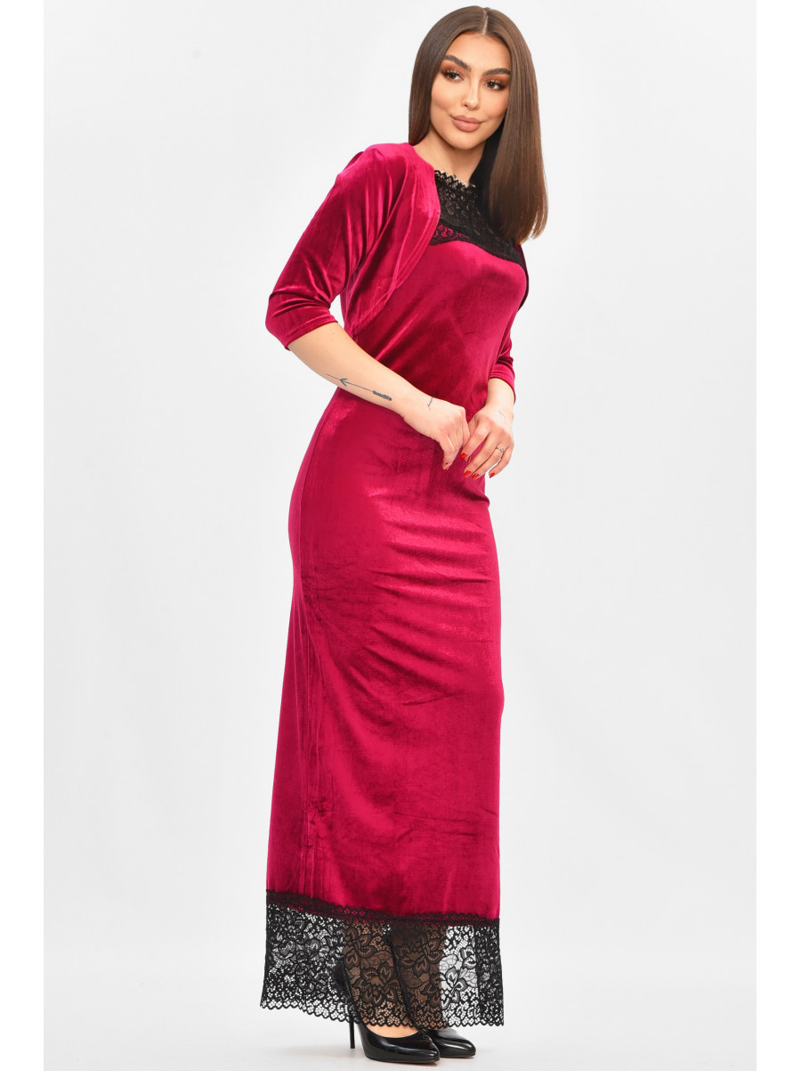 Платье женское бордового цвета 8222 208818C